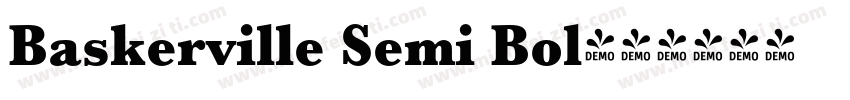 Baskerville Semi Bol字体转换